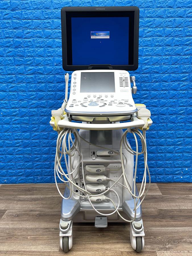 Used Hitachi Aloka Arietta V70 Ultrasound  YOM: 2016 With 5x Probes