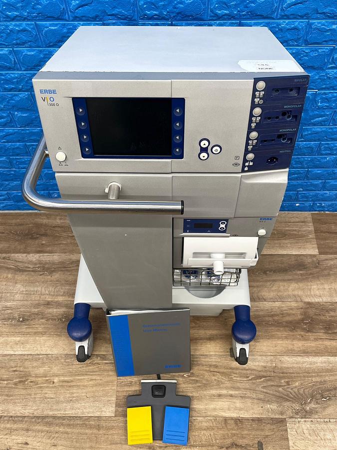 Used Erbe VIO 300D Includes Foot Switch, Erbe IES 2 Pump and ERBE user manual