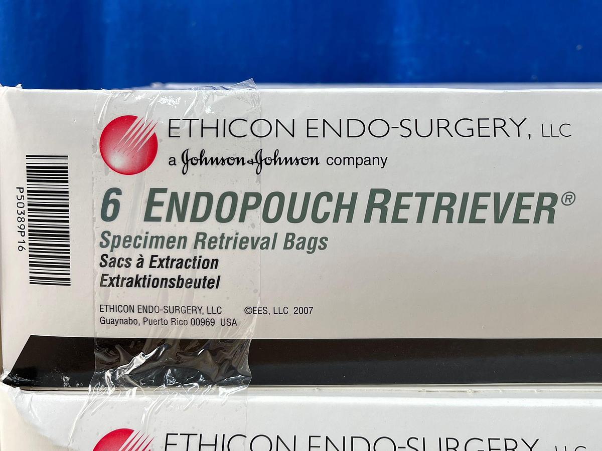 Used ETHICON ENDO-SURGERY Endopouch Retriever Specimen Retrieval Bag 26 CM 10 MM Each box