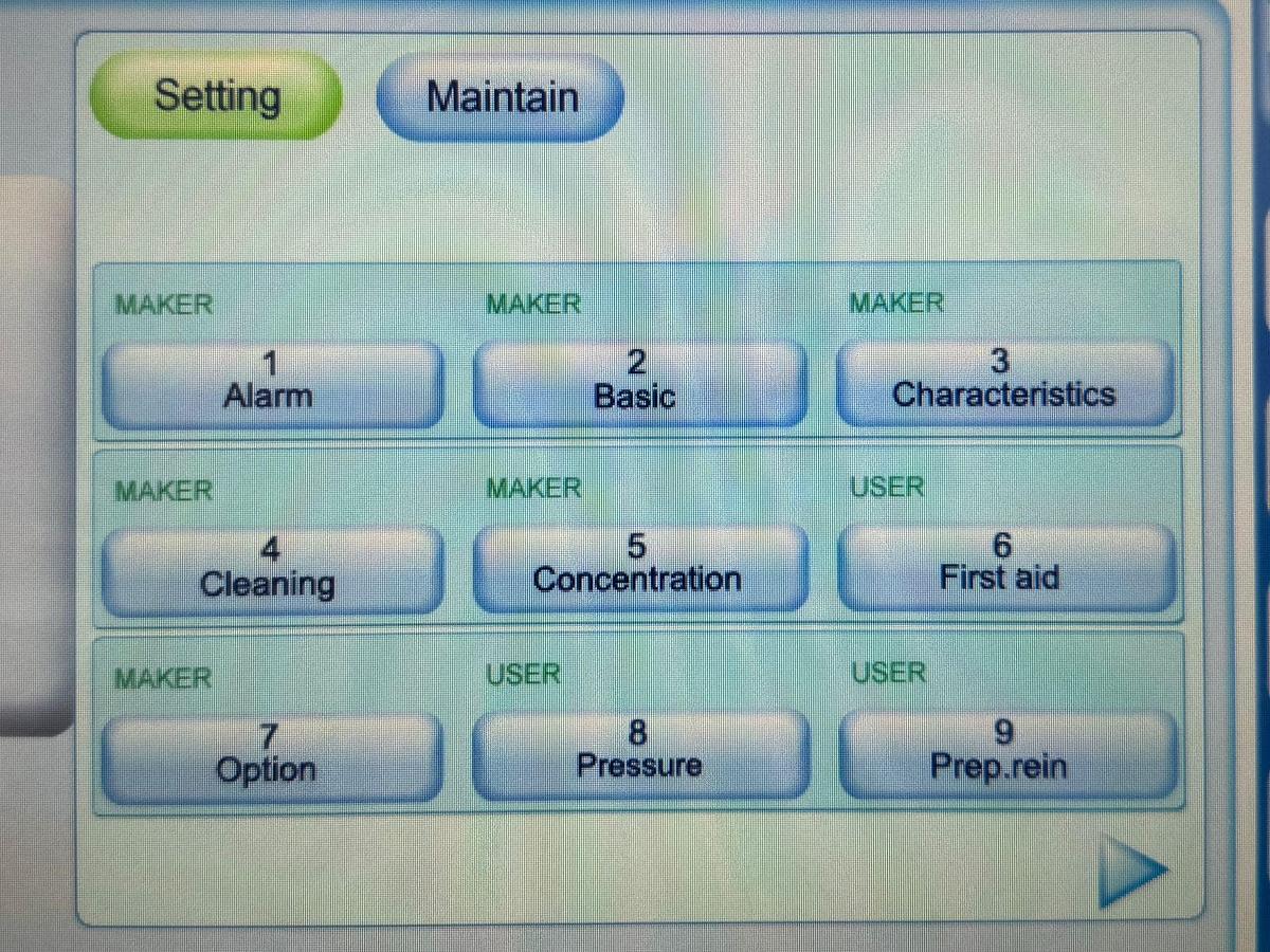 Used Nipro Surdial X Dialysis YOM: 2018 SN: 18DN0584 YOM: 2018