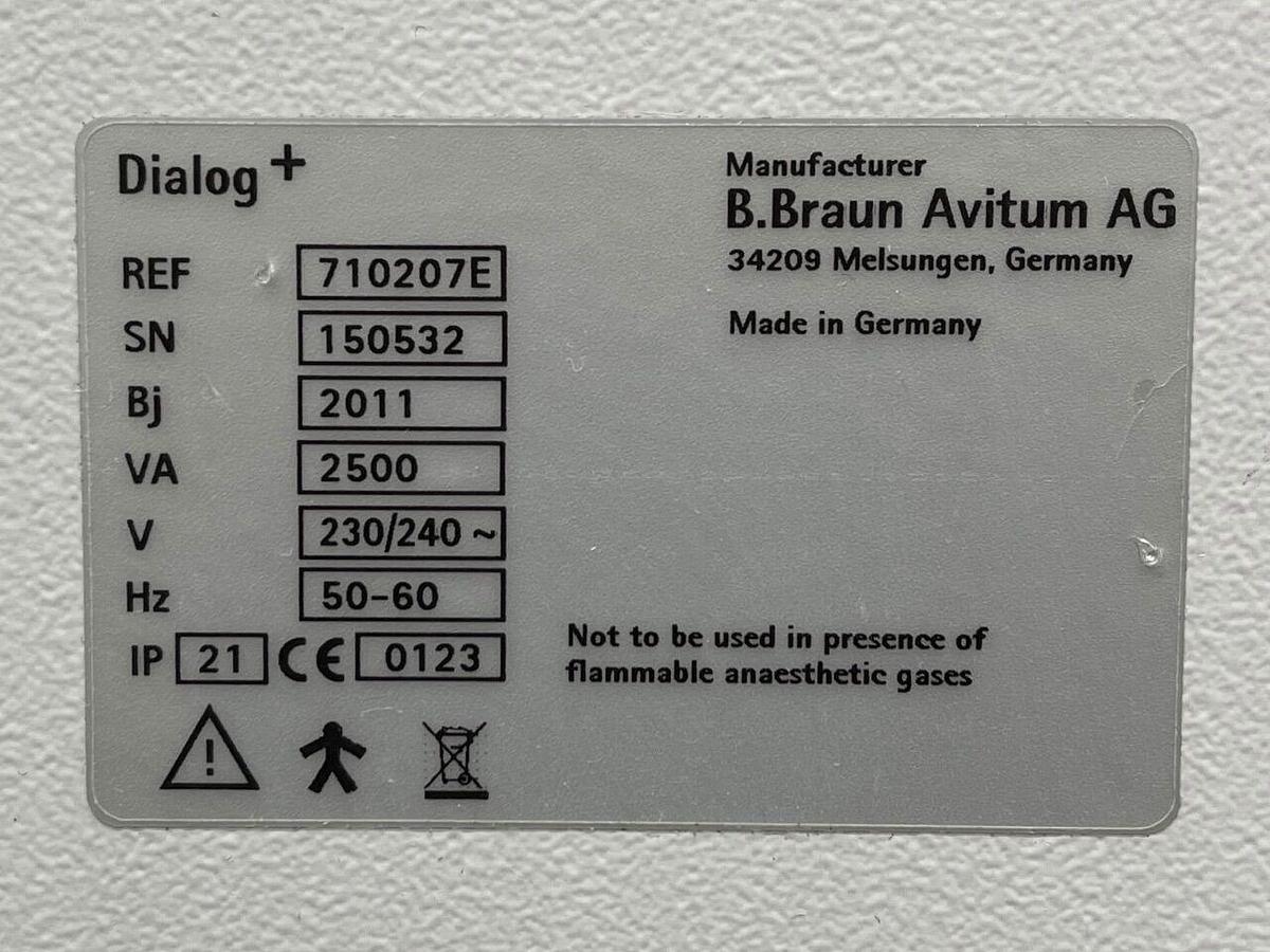Used B BRAUN Dialog + Adimea YOM