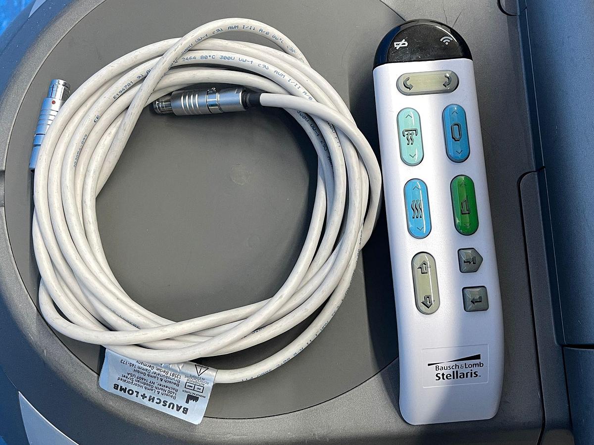 Used Bausch & Lomb Phacoemulsifier Stellaris PC Laser machine YOM: 2013 With Footswitch and 2 Hand pieces