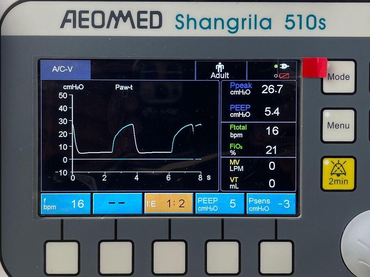 Used AEONMED Shangrila 510s Ventilator YOM