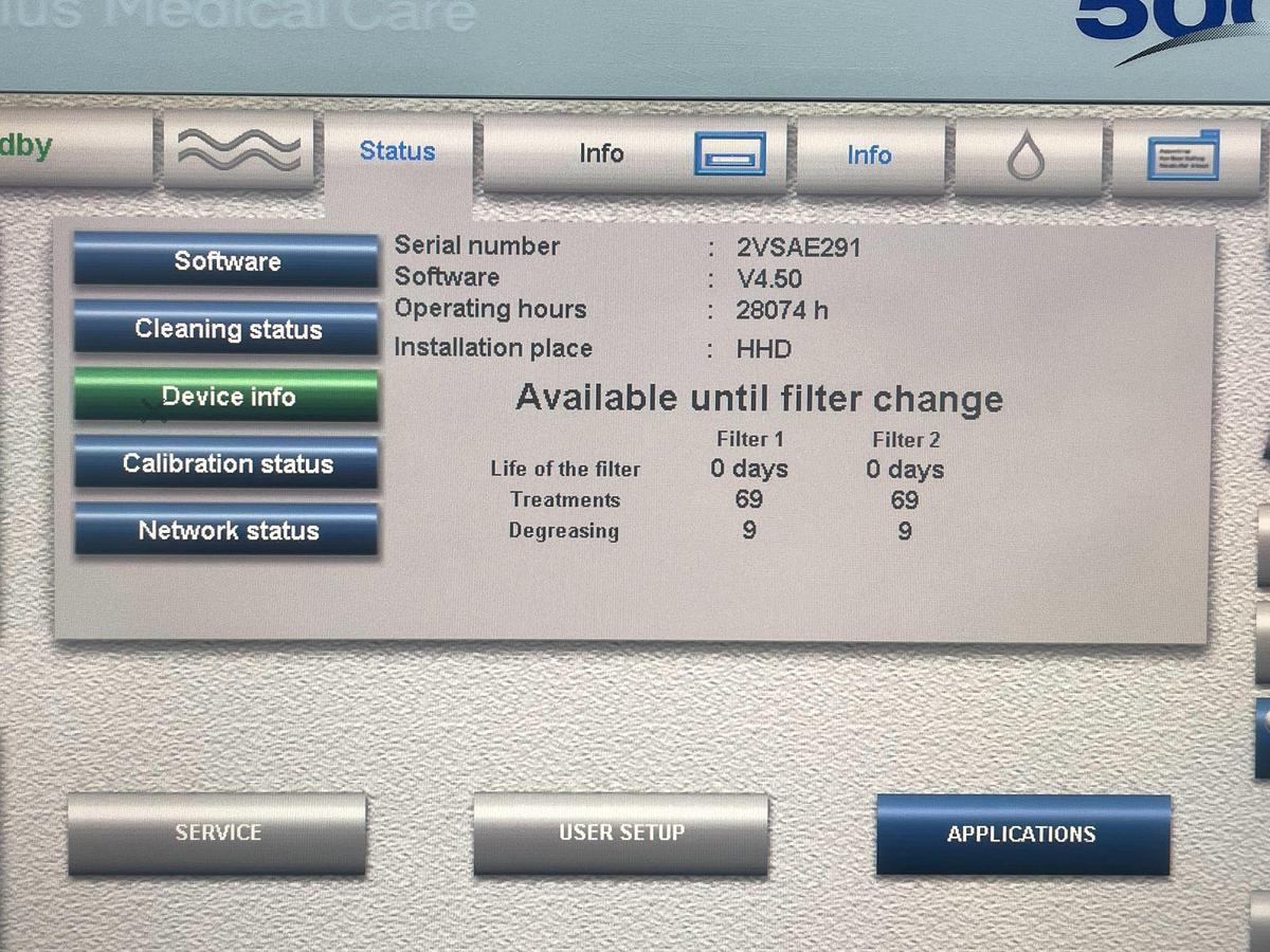 Used Fresenius 5008S YOM: 2012