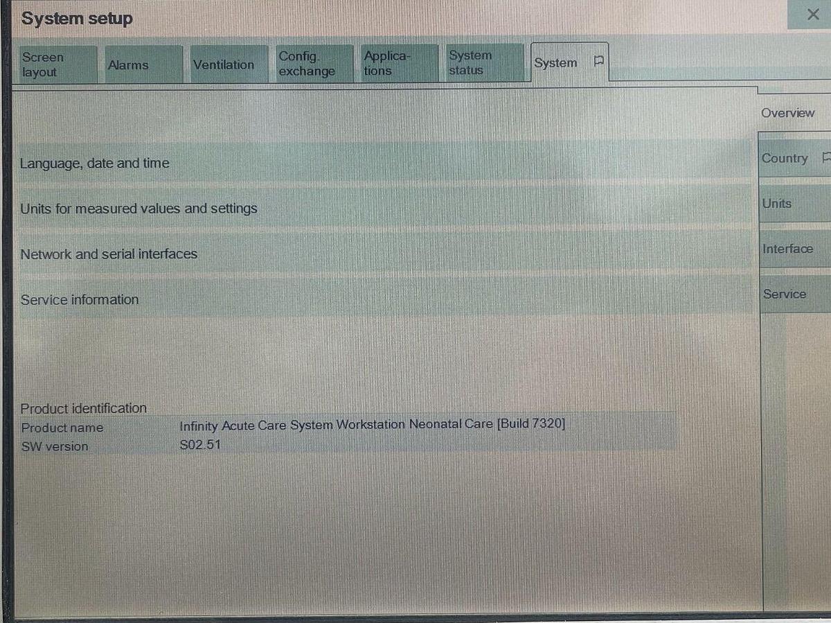 Used DRAEGER Babylog VN500 YOM