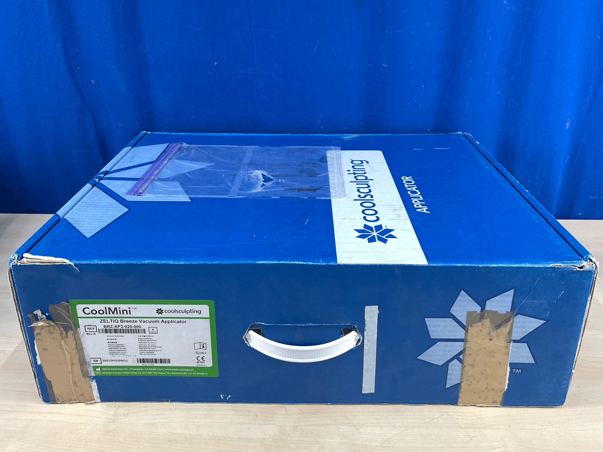 Used ZELTIQ CoolMini Coolsculpting Breeze Vacuum Applicator  REF: BRZ-AP2-020-000