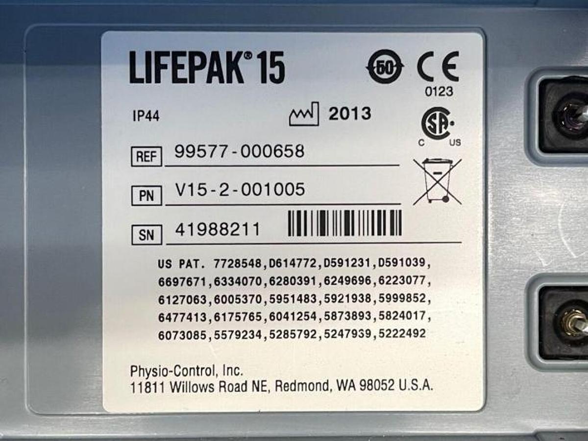 Used 2018 - PHYSIO-CONTROL Lifepak 15