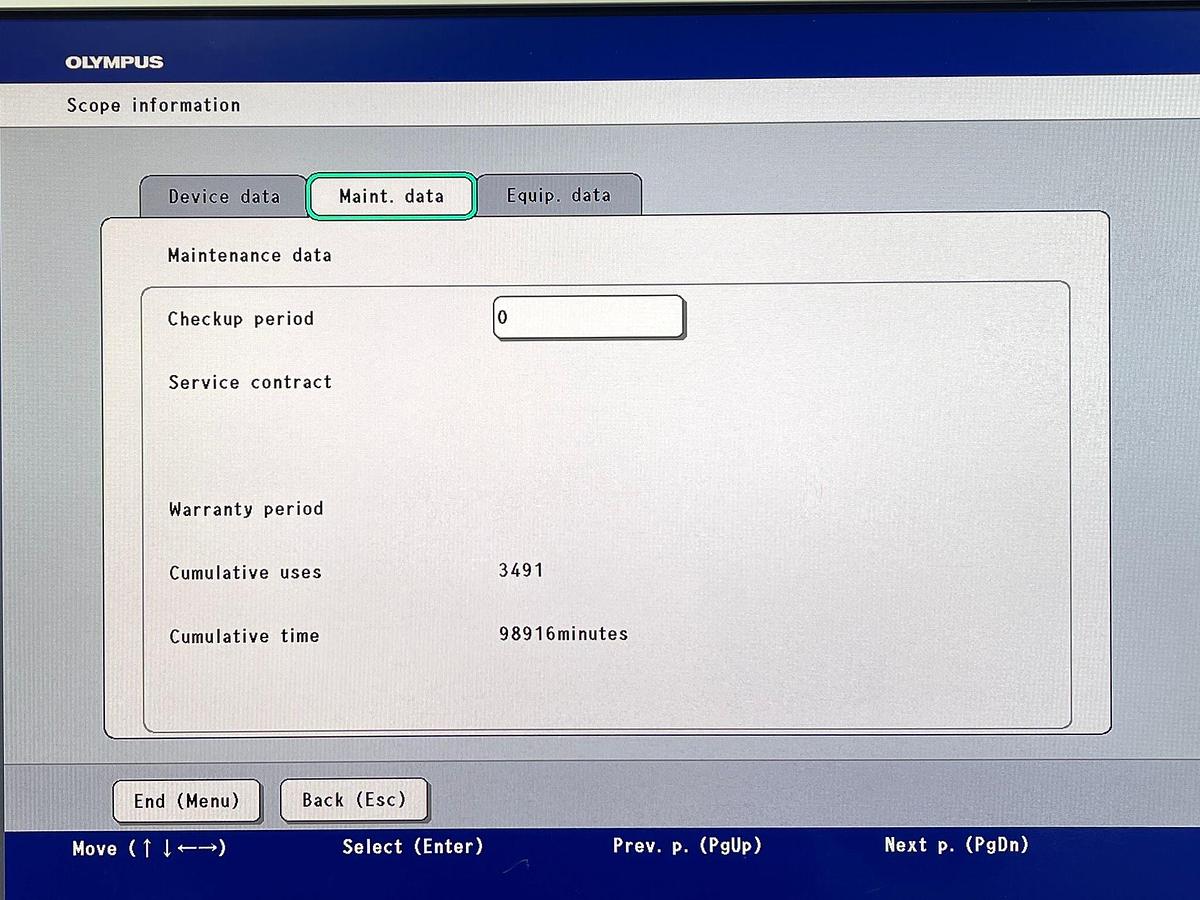 Used Olympus Scope Model: CF-HQ190L