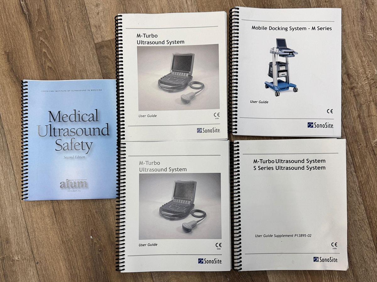 Used SonoSite Fujifilm M-Turbo Ultrasound REF: P08189-45 YOM: 2010 Probe HFL38x/13-6 MHz REF: PO7682-20 YOM: 2010