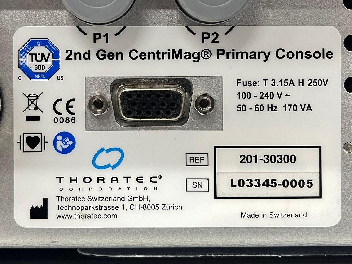 Used THORATEC Abbott 2nd Gen CentriMag Primary Console REF: 201-30300 