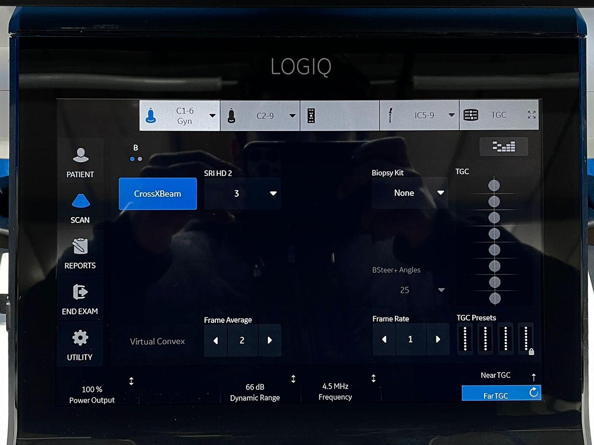 Used GE Logiq E10 Ultrasound YOM: 2019 Probes C1-6-D YOM: 2019 C2-9-D YOM: 2019 IC5-9-D YOM: 2024