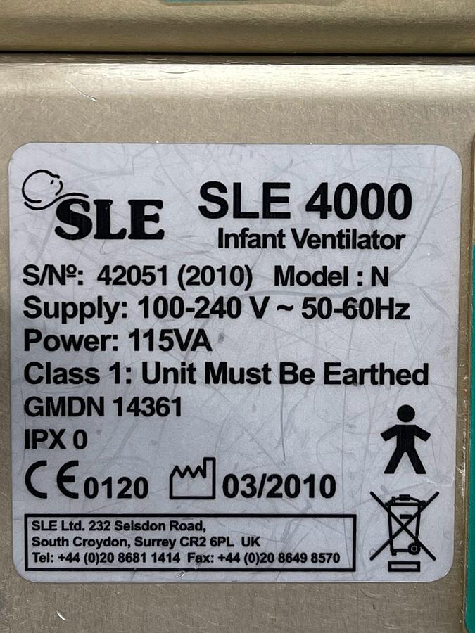 Used Used SLE 4000 Ventilator