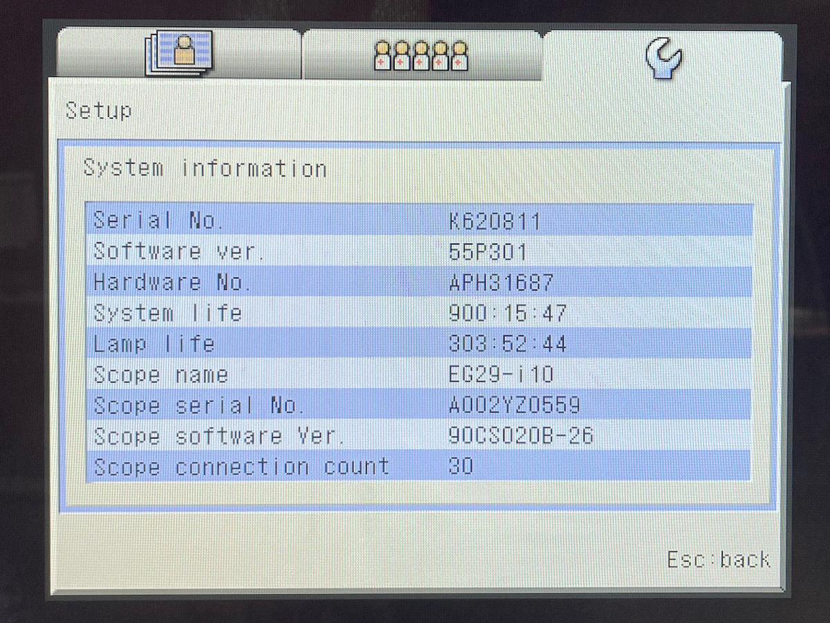 Used PENTAX Scope Model: EG29-i10, Gastroscope, YOM:2020, 30 Times Used.