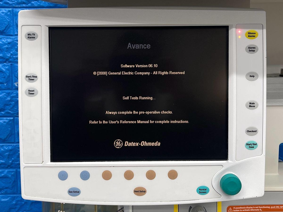 Used GE S/5 Datex-Ohmeda Anesthesia Machine (YOM: 2008)