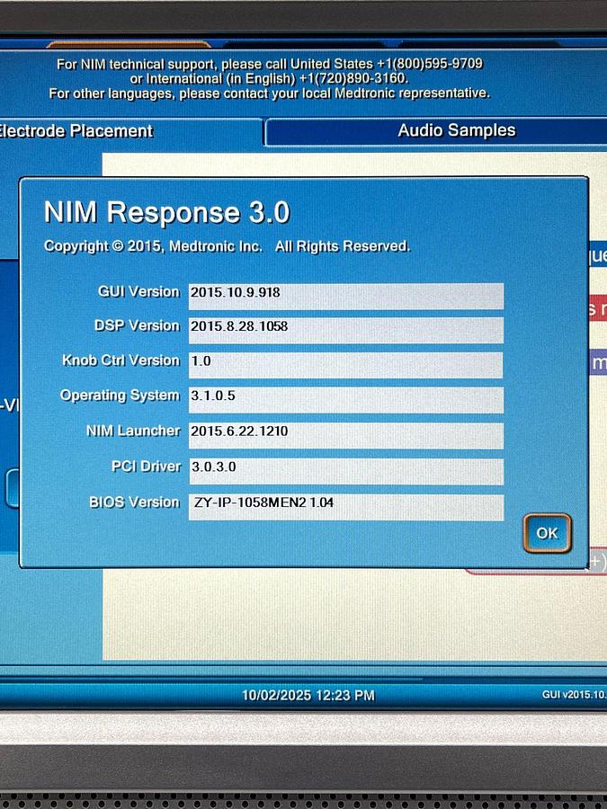 Used Medtronic NIM-Response 3.0 YOM: 2015