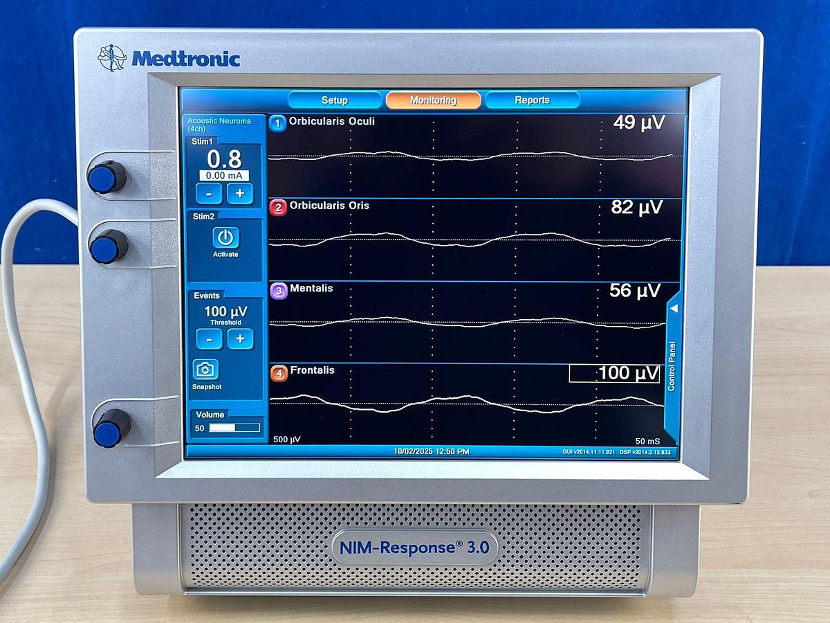 Used Medtronic NIM-Response 3.0 SN: 2NR3-2622 Includ Medtronic NIM-Response 3.0 REF: 8253200 Nim 3.0 Patient Simulator  REF: 8253600 Nim Muting Detector REF: 68L1204