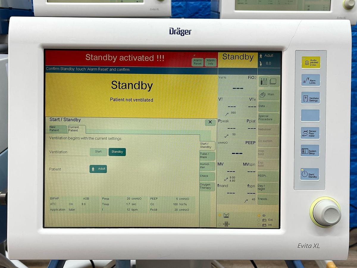 Used 9X Dräger Evita XL Ventilator