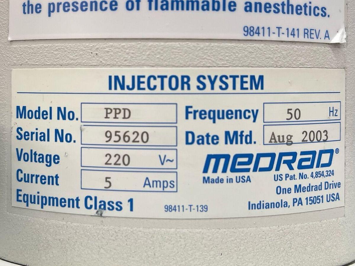 Used MEDRAD Injector System PPD YOM