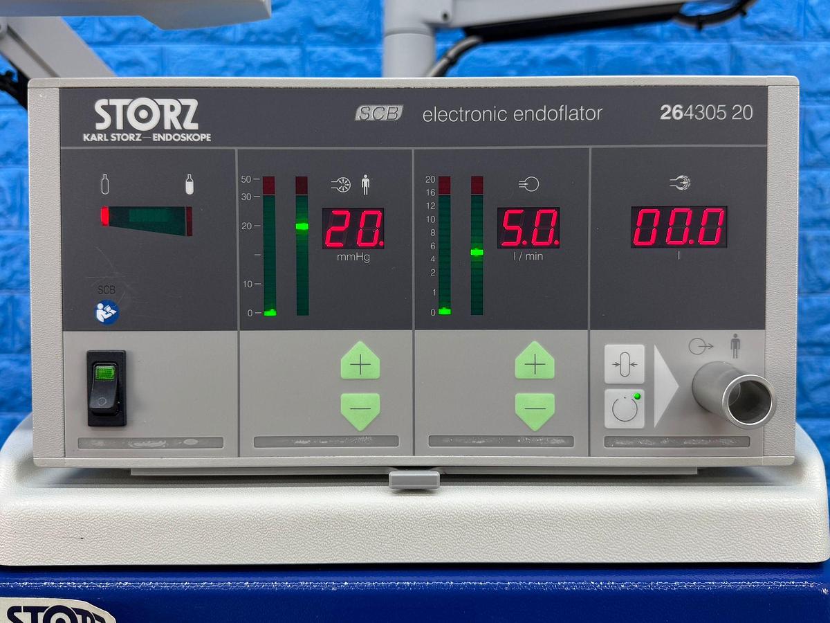 Used Karl Storz Spies Tower: -LCD Monitor 26 Inch  -Aida Monitor 19 Inch Touch Screen -Endoflator with Hose  -Keyboard -Camera Head H3-Z Spies S Full HD TH100  -Aida Control WD 200 -Xenon 300 Light source  -Spies S TC200/TC300 -Sony Printer