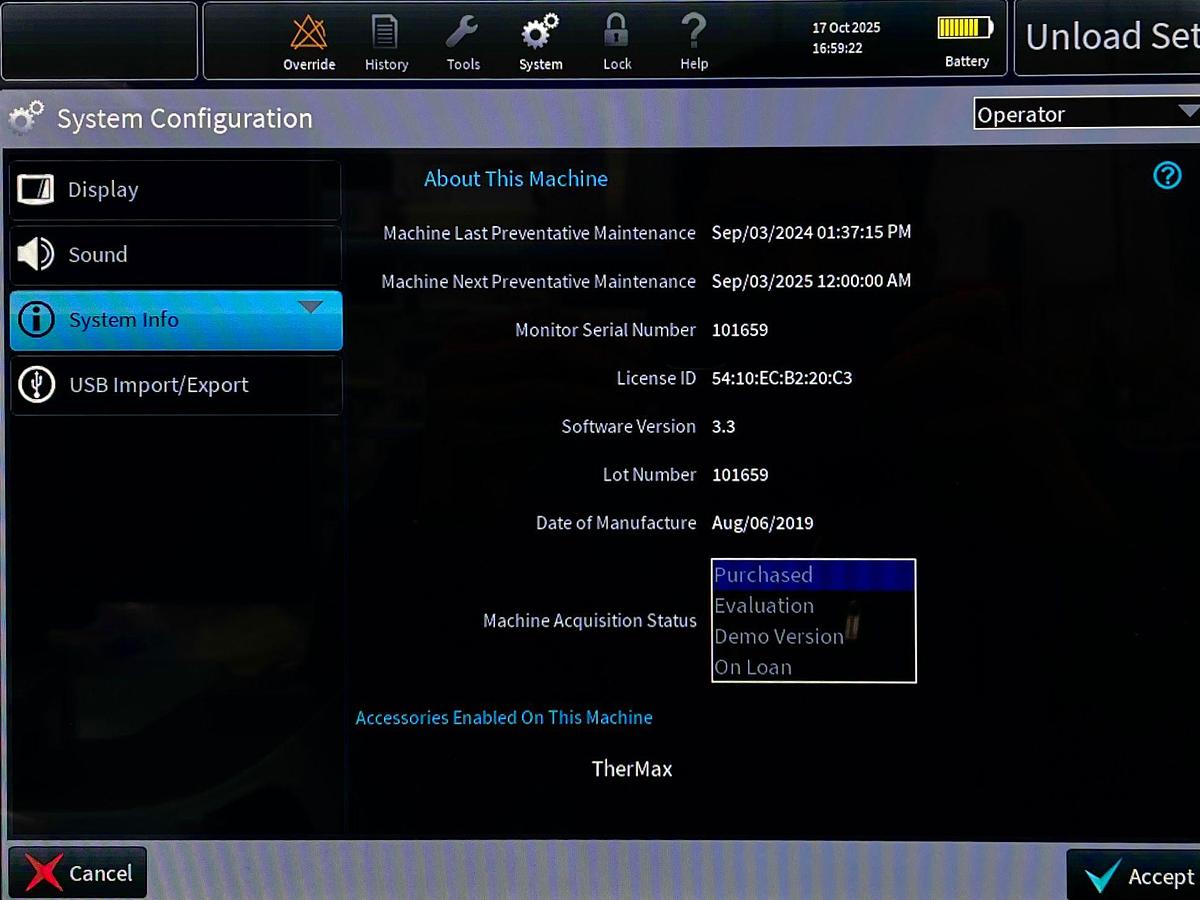 Used 9x Baxter PrismaX CRRT Dialysis Machines YOM: 2019