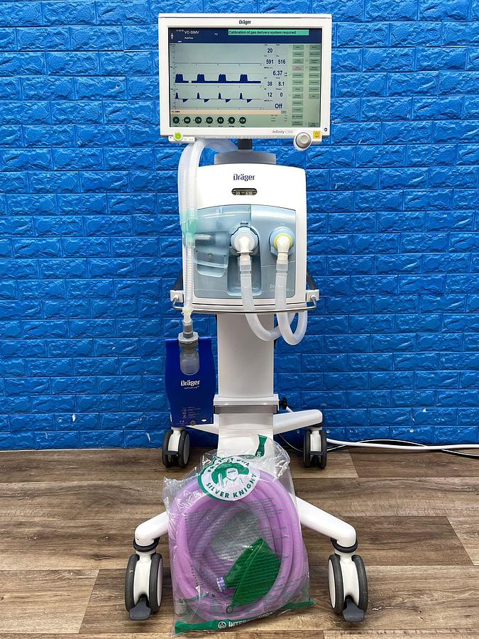 Used Dräger Evita V500 Ventilator SW: S02.51.01 Hours: 11355 YOM: 2017 