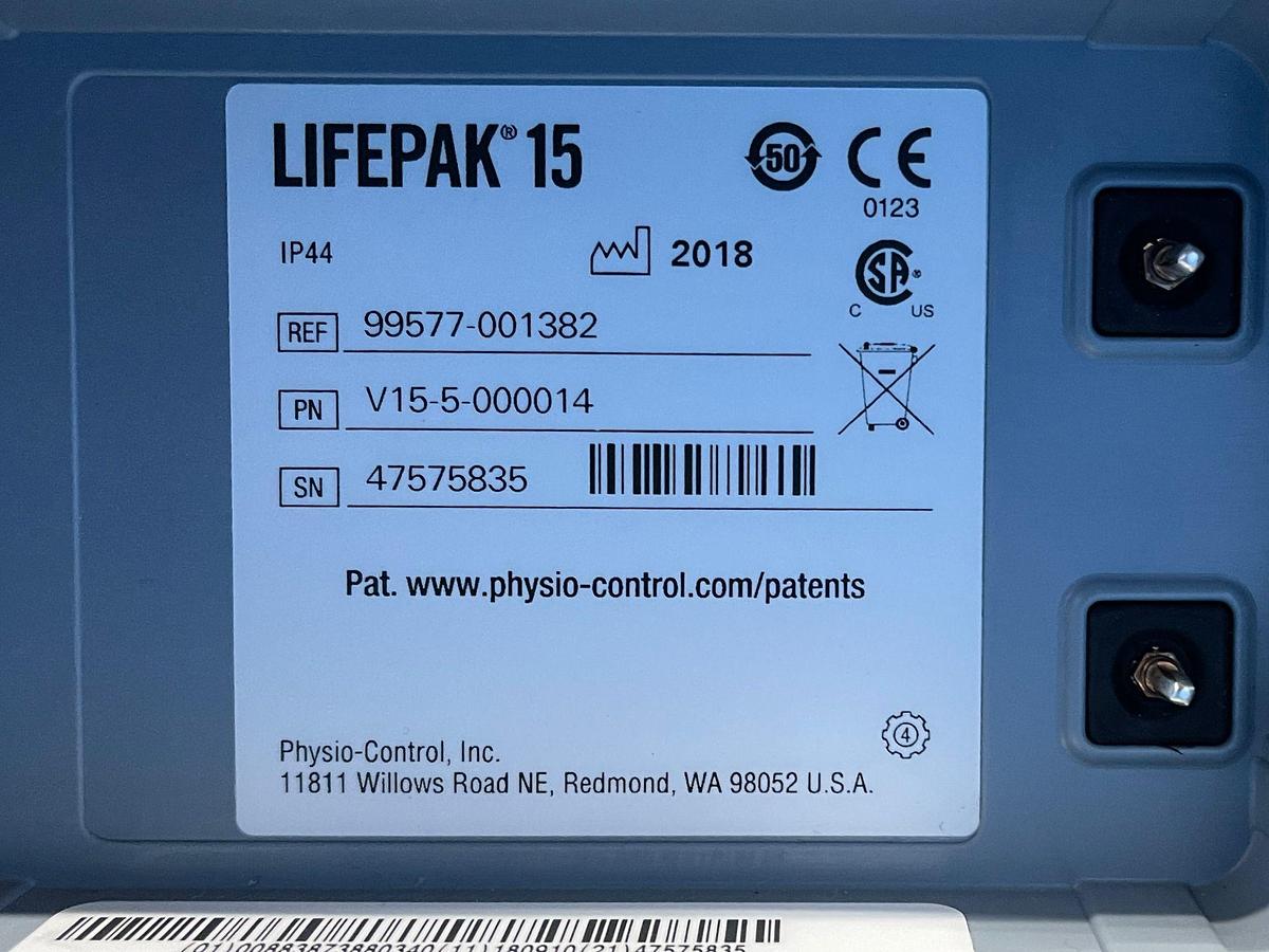 Used PHYSIO-CONTROL Lifepak 15 Defibrillator 6x 2018 2x 2013 V15-2 Defibrillator