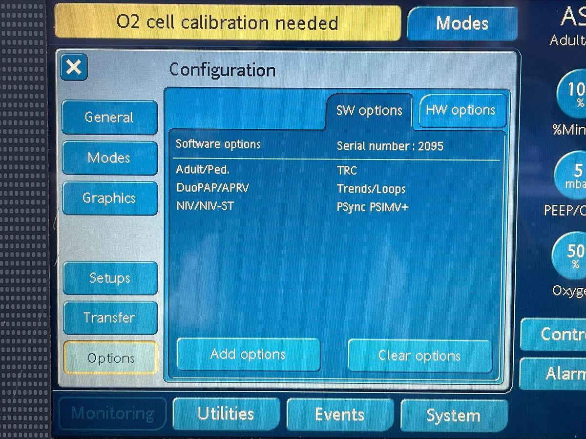 Used Hamilton C2 Ventilator