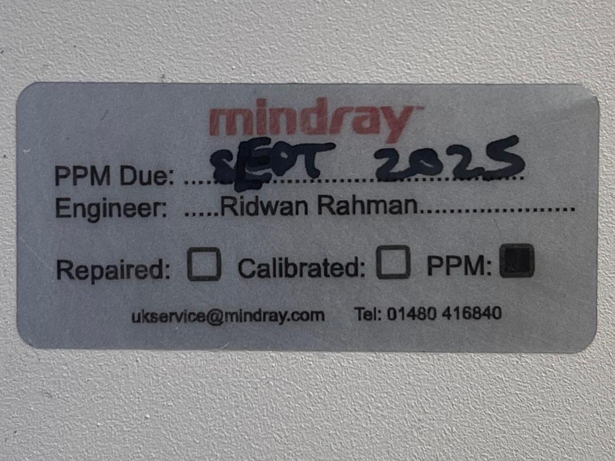 Used MINDRAY WATO EX-65 Anesthesia machine YOM: 2012