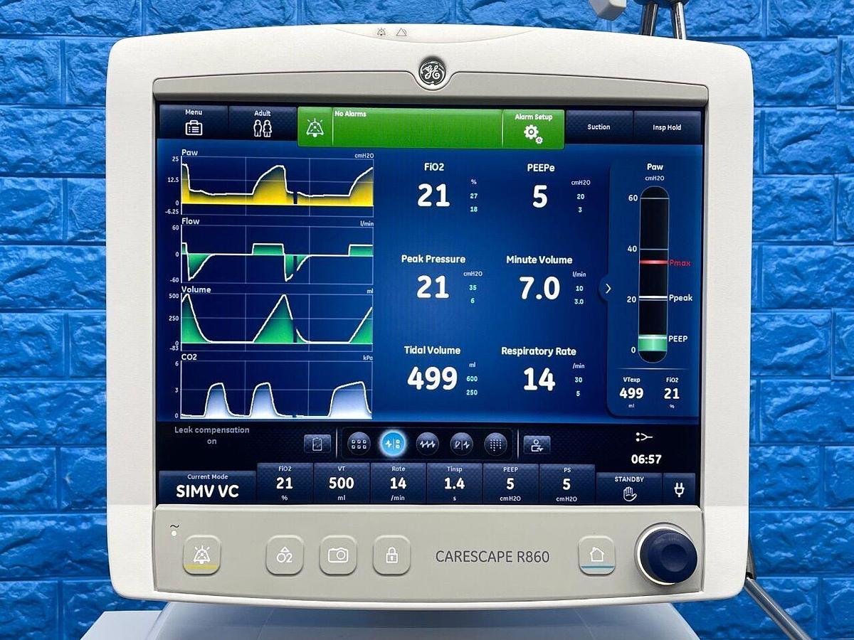 Used GE R860 Ventilator HR
