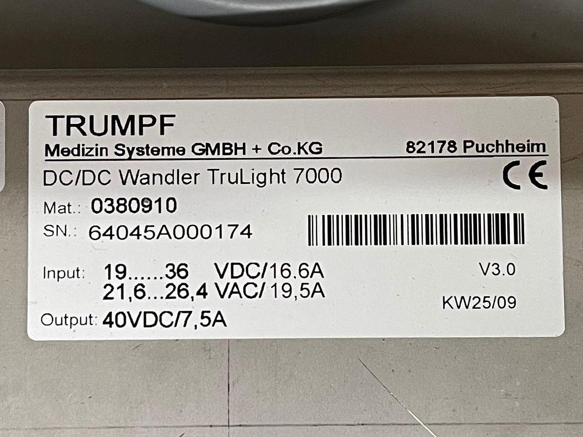 Used Trumpf Light YOM:2009