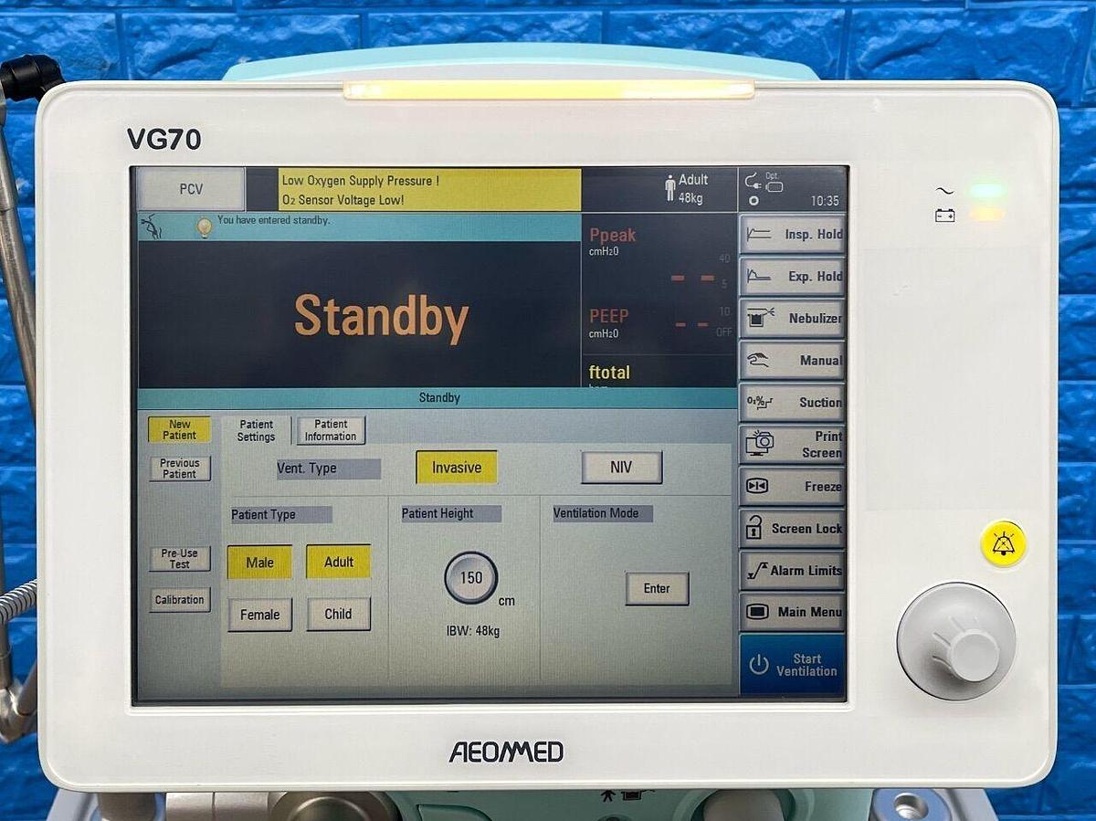 Used AEONMED VG 70 Ventilator, YOM