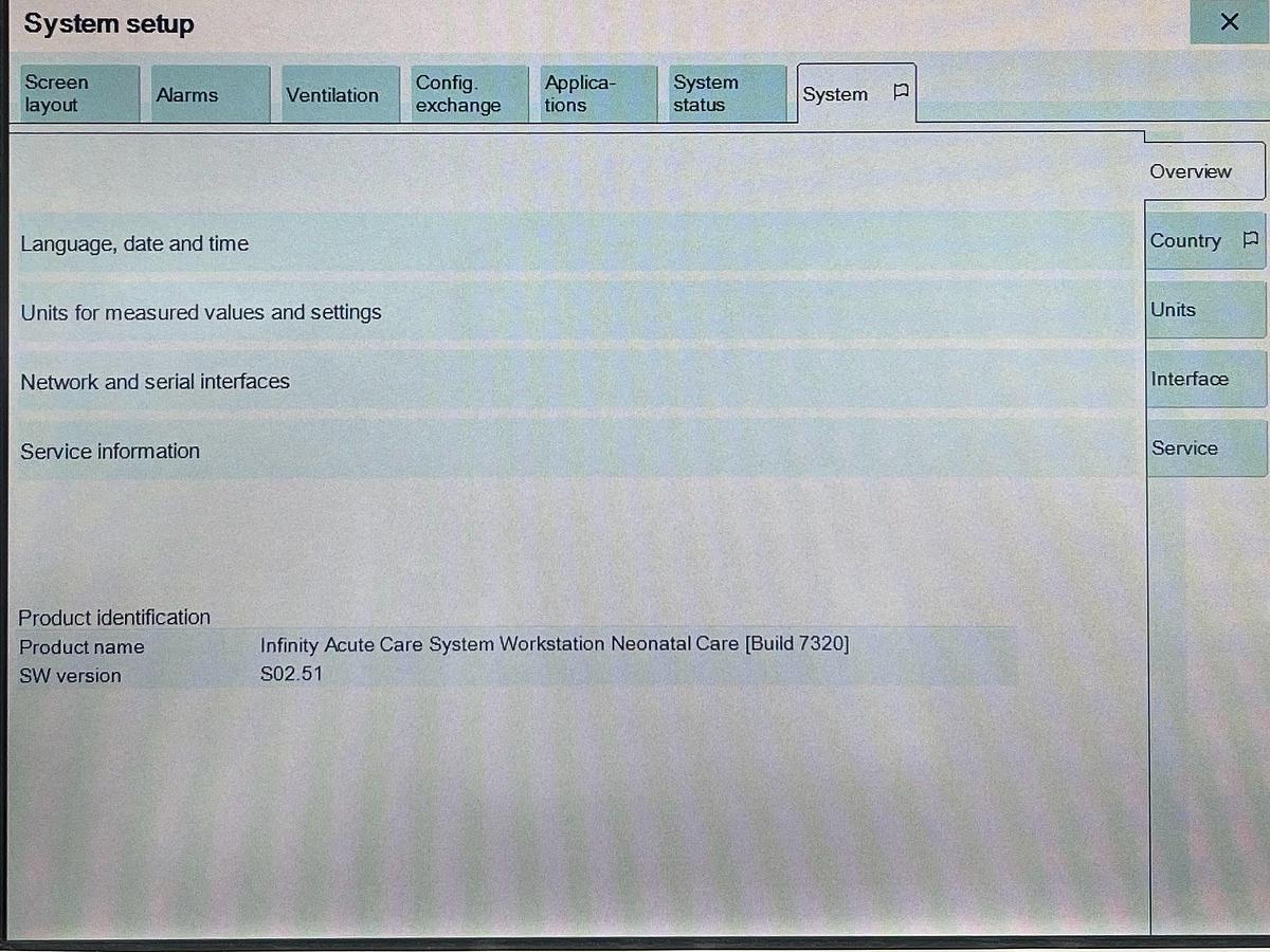 Used Drager Babylog VN500 YOM: 2016