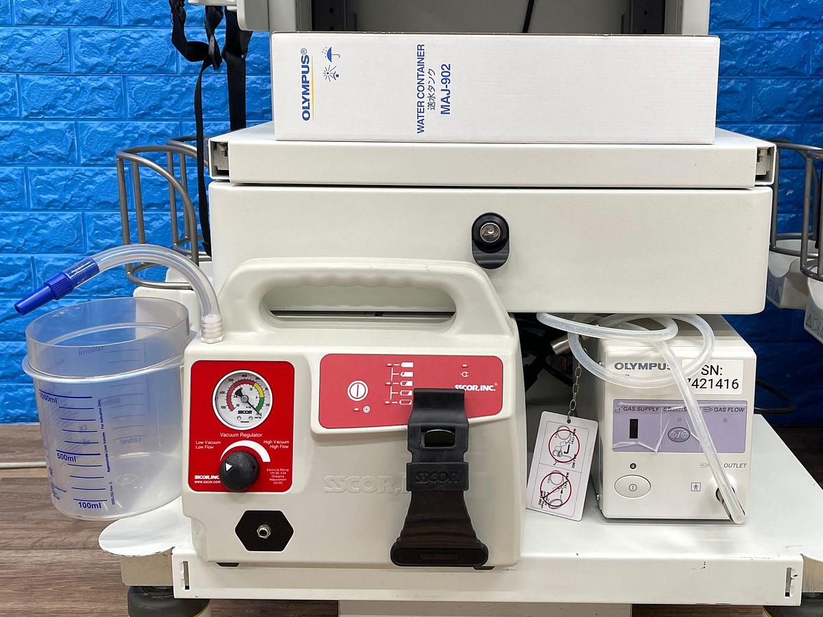 Used Olympus CV-190 with CLV-190 Endoscopy Tower 