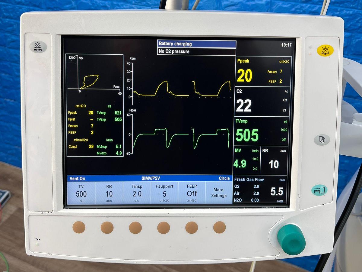 Used GE Datex Ohmeda Aespire View Anesthesia Machine YOM: 2015
