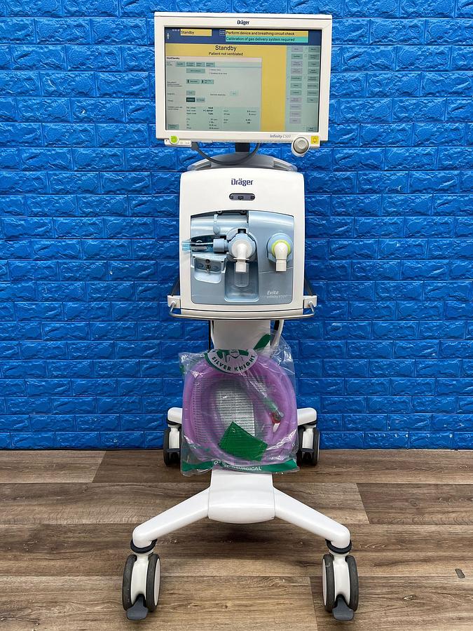 Used Dräger Evita V500 Ventilator SW: S02.51.01 Hours: 33367 YOM: 2013 SN: ASEE-0086