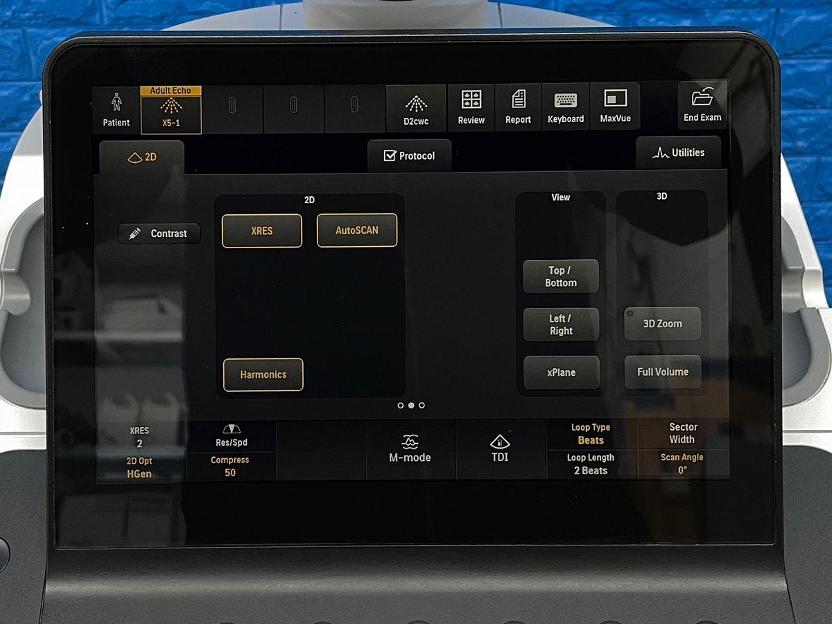 Used Philips EPIQ 7C Ultrasound  SW: HW A.1 YOM: 2016 SN: US616B0913 Probe  X5-1 