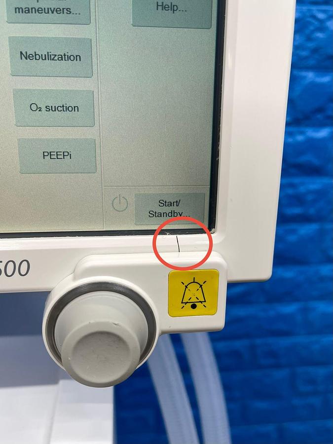 Used Dräger Evita V500 Ventilator SW: S02.51.01 Hours: 33367 YOM: 2013 SN: ASEE-0086