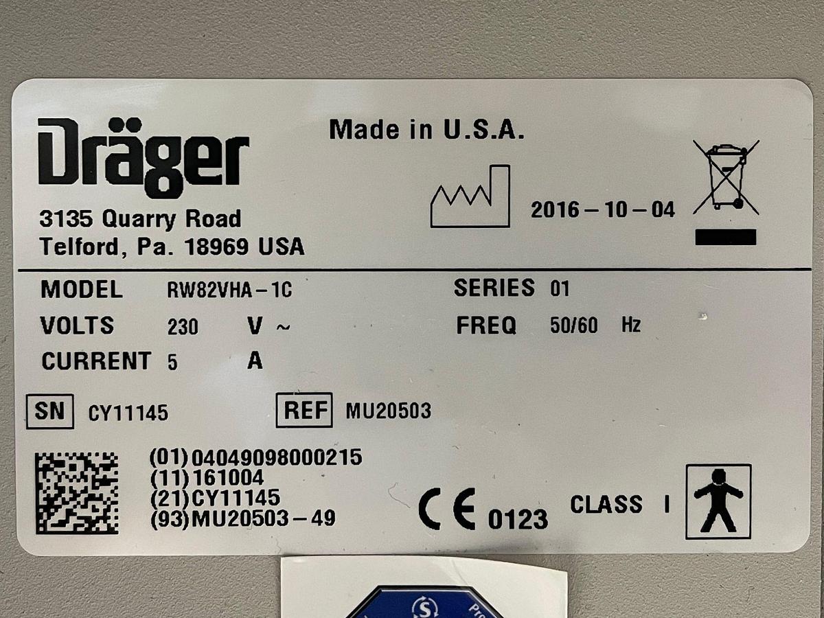 Used Dräger Resuscitaire YOM: 2016