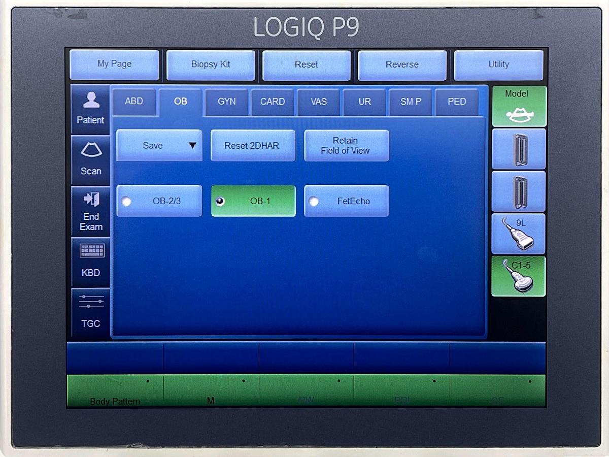 Used GE Logiq P9 Ultrasound YOM: 2016 With 2 Probes