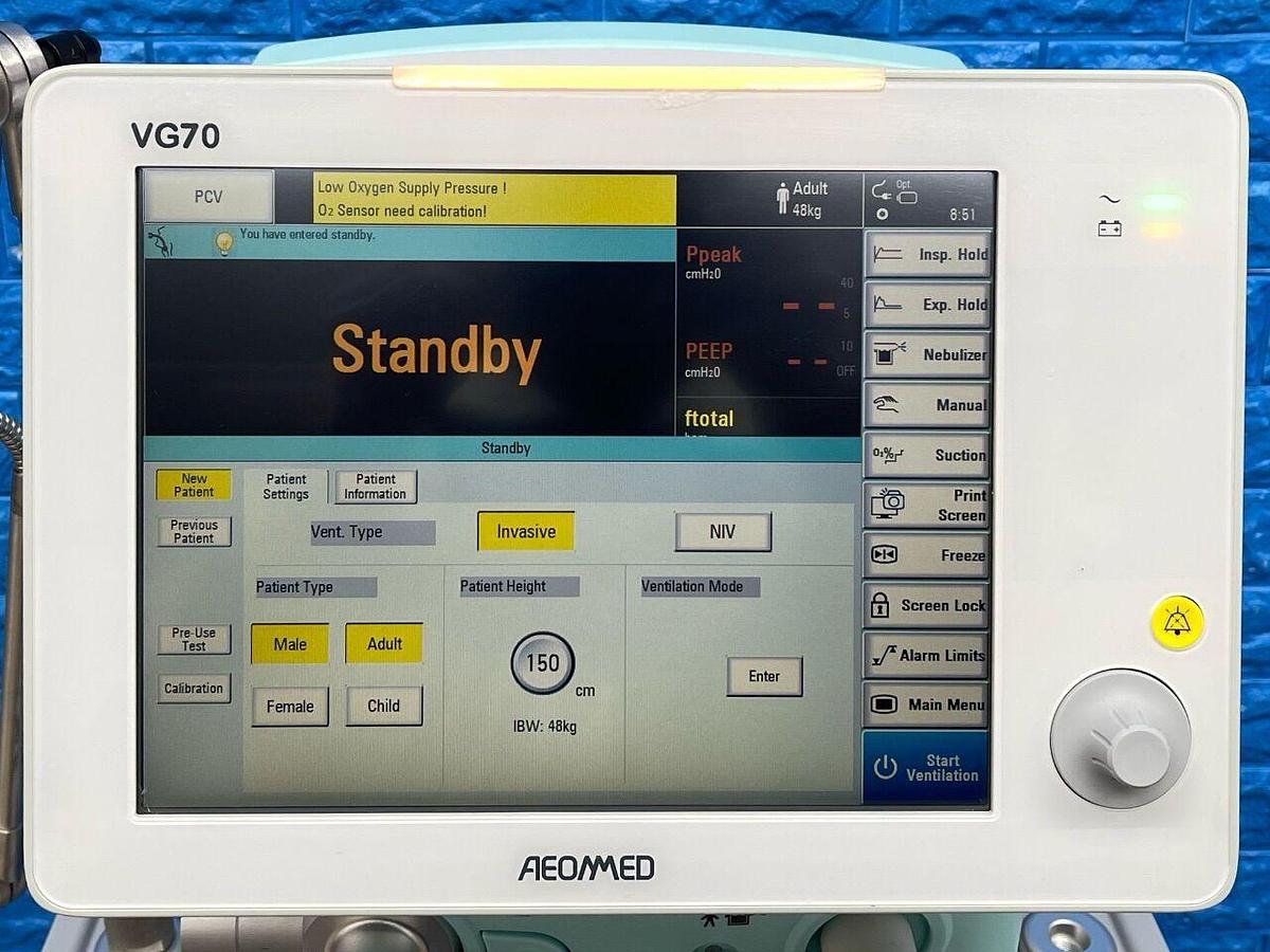 Used AEONMED Ventilator VG 70, YOM