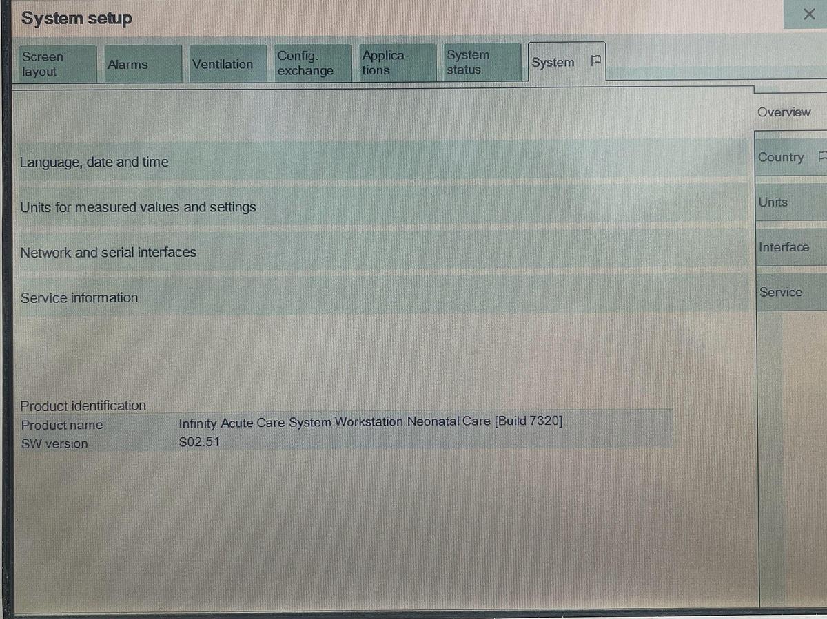 Used Drager Babylog VN500 YOM: 2016