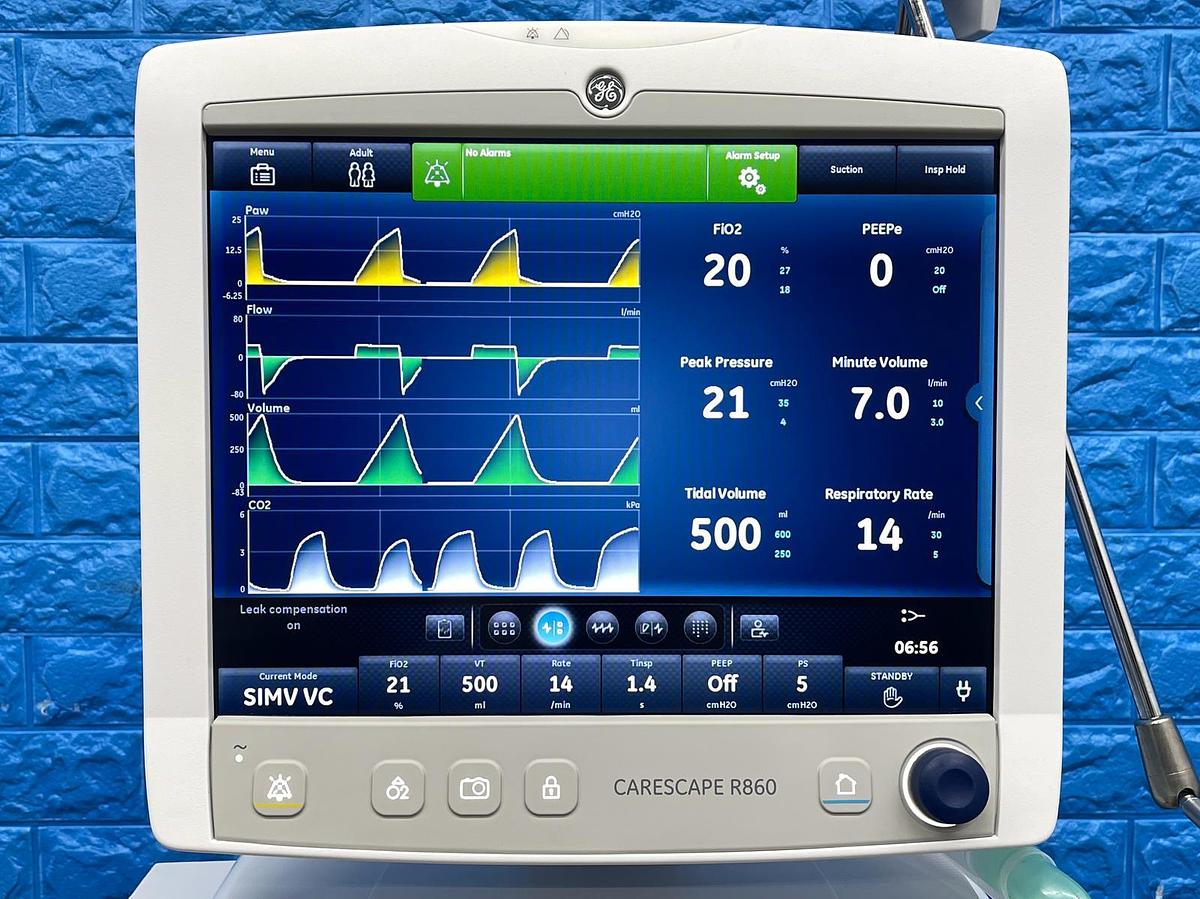 Used GE R860 Ventilator, YOM: 2020