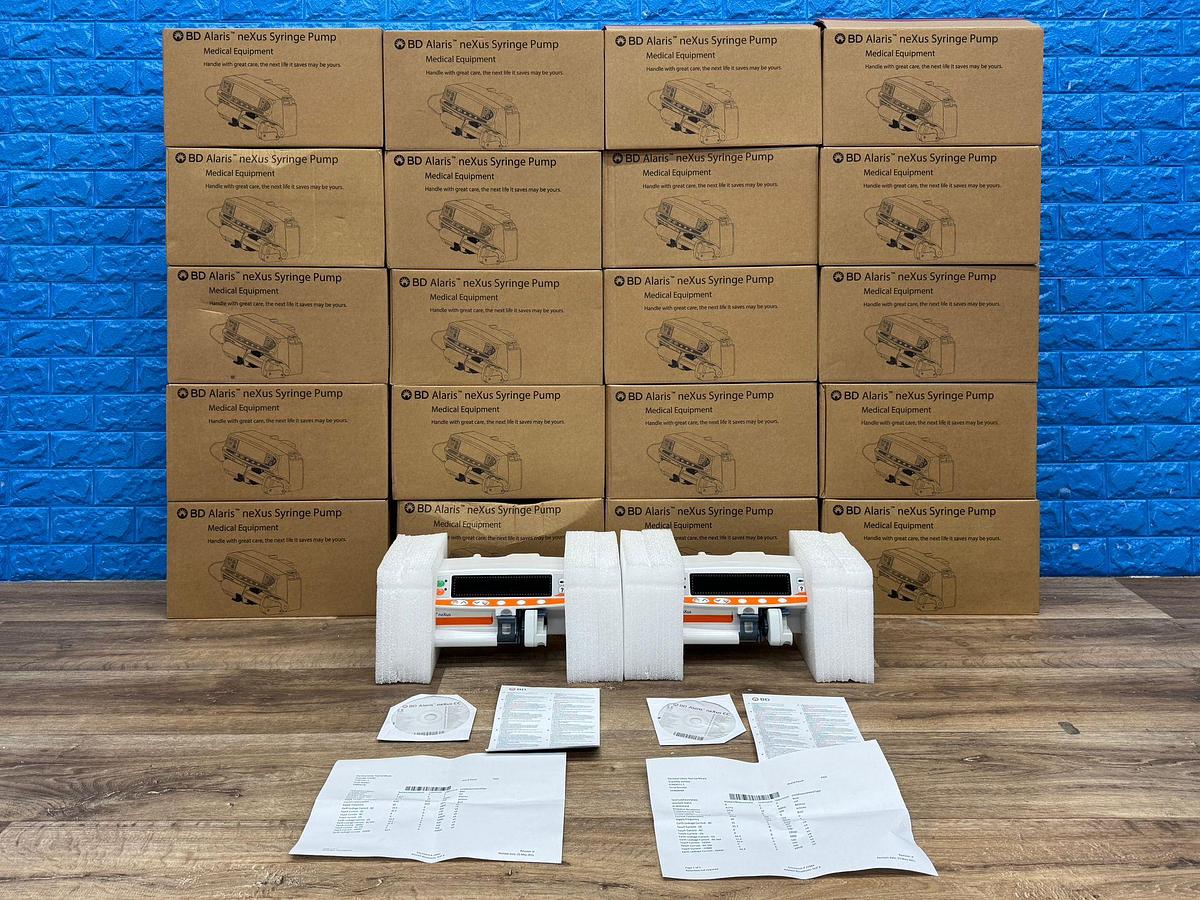 Used BD Alaris Nexus Syringe Pump  REF: CCneXus1-S -20 Pieces  Brand New