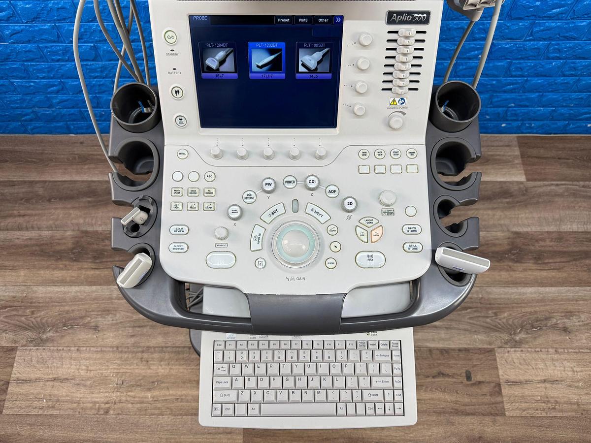 Used Toshiba Aplio 500 Ultrasound with 3x probes YOM: 2019