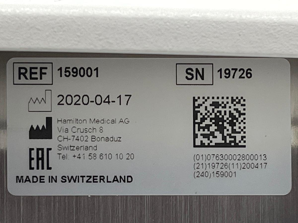 Used 13x Hamilton G5 Ventilator YOM: 2020 
