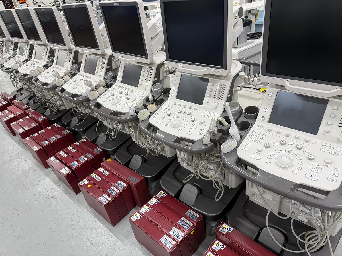 Used TOSHIBA Aplio 500 Ultrasound.  7 Units YOM: 2015 and 1 Unit YOM: 2016