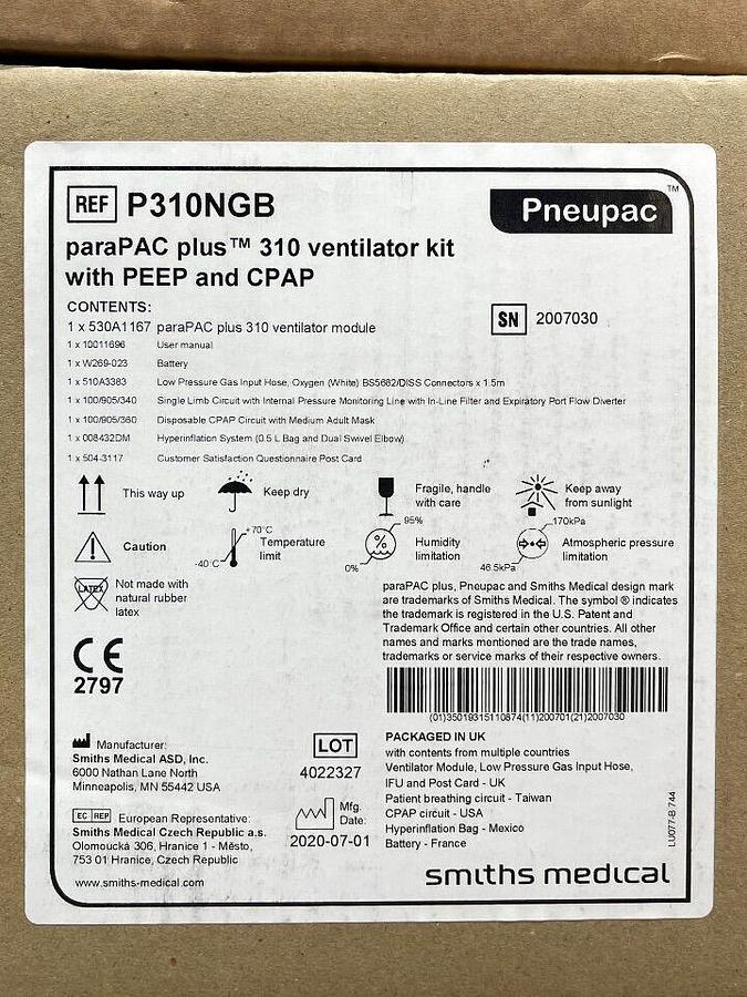 PNEUPAC ParaPac plus 310