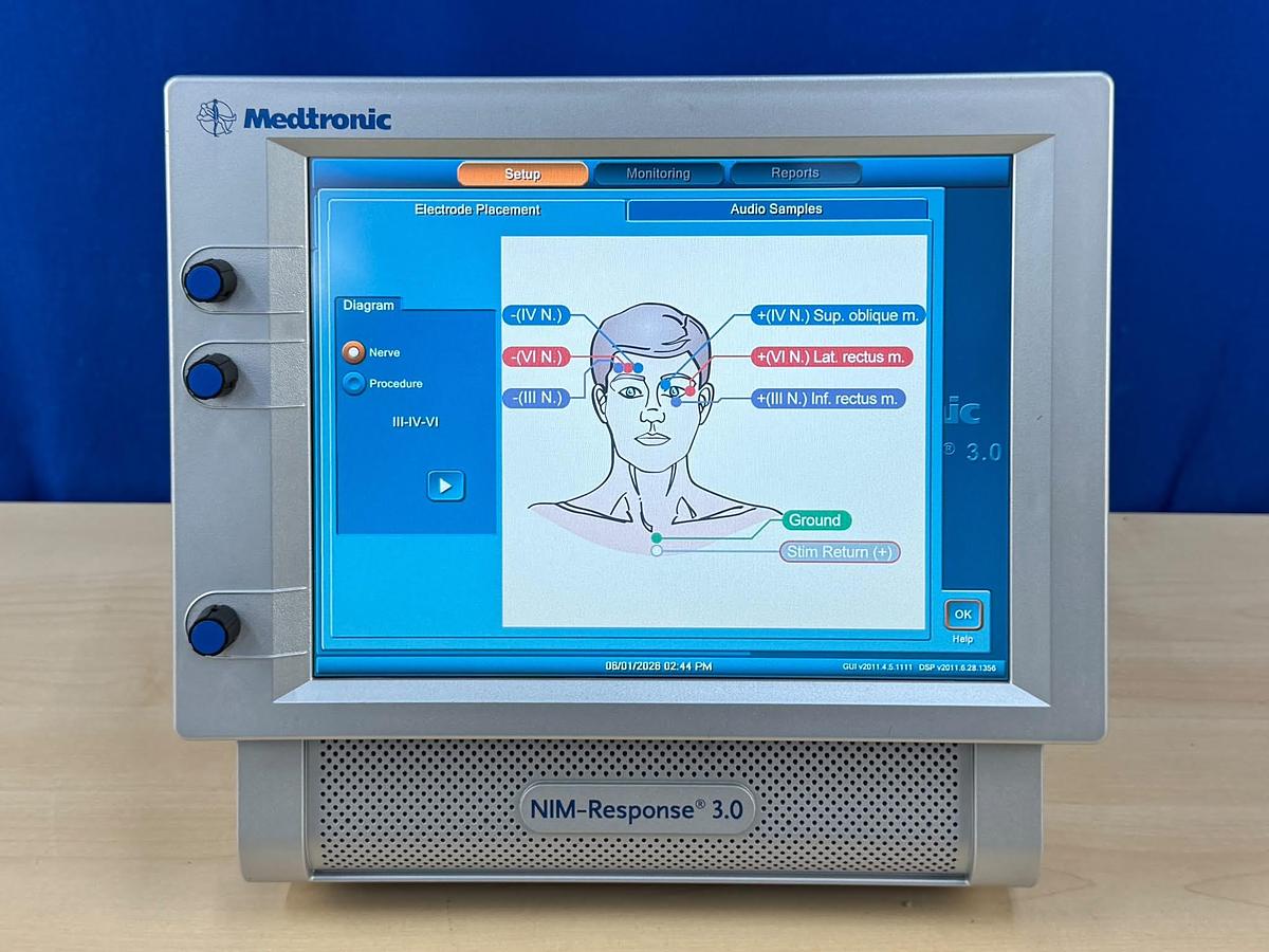 Used Medtronic NIM-Response 3.0 REF: 8253002 Include Medtronic NIM-Response 3.0 REF: 8253075 Medtronic Xomed NIM-2 REF: 82-20201 Nim Muting Detector REF: 68L1204 A