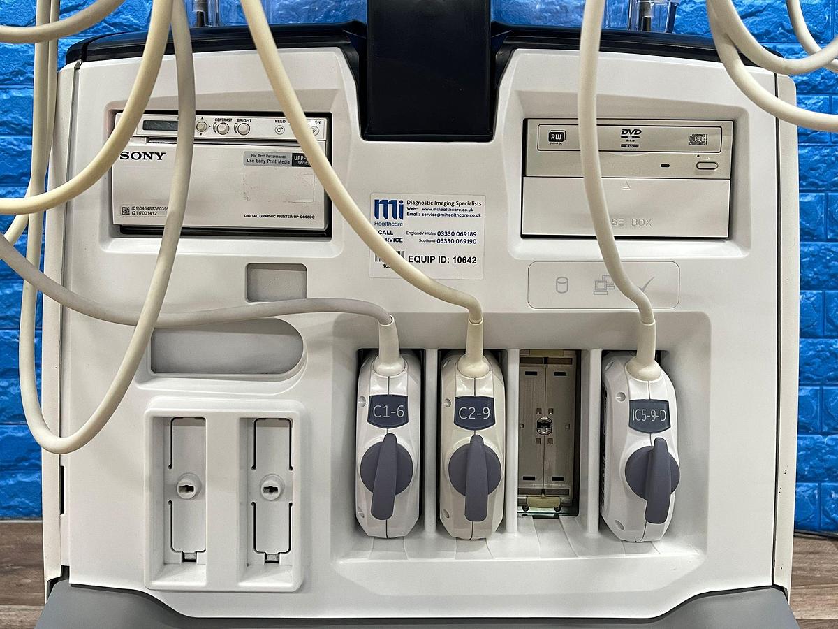Used GE Logiq E10 Ultrasound YOM: 2019 Probes C1-6-D YOM: 2019 C2-9-D YOM: 2019 IC5-9-D YOM: 2024