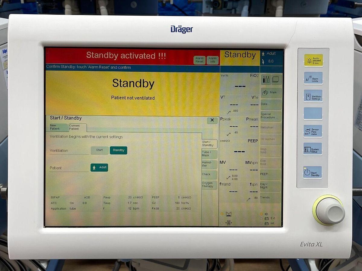 Used DRAEGER 9X Dräger Evita XL Ventilator